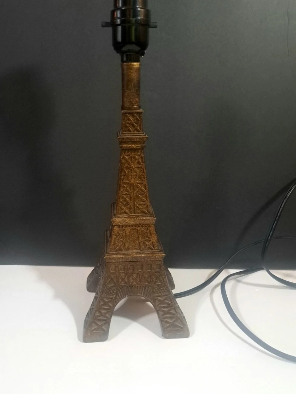 Parisian France French Eiffel Tower Faux Bronze Reproduction Lamp Small Desktop